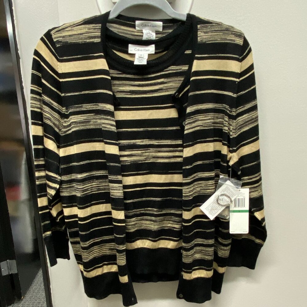 Calvin Klein two Piece Silk Sweater